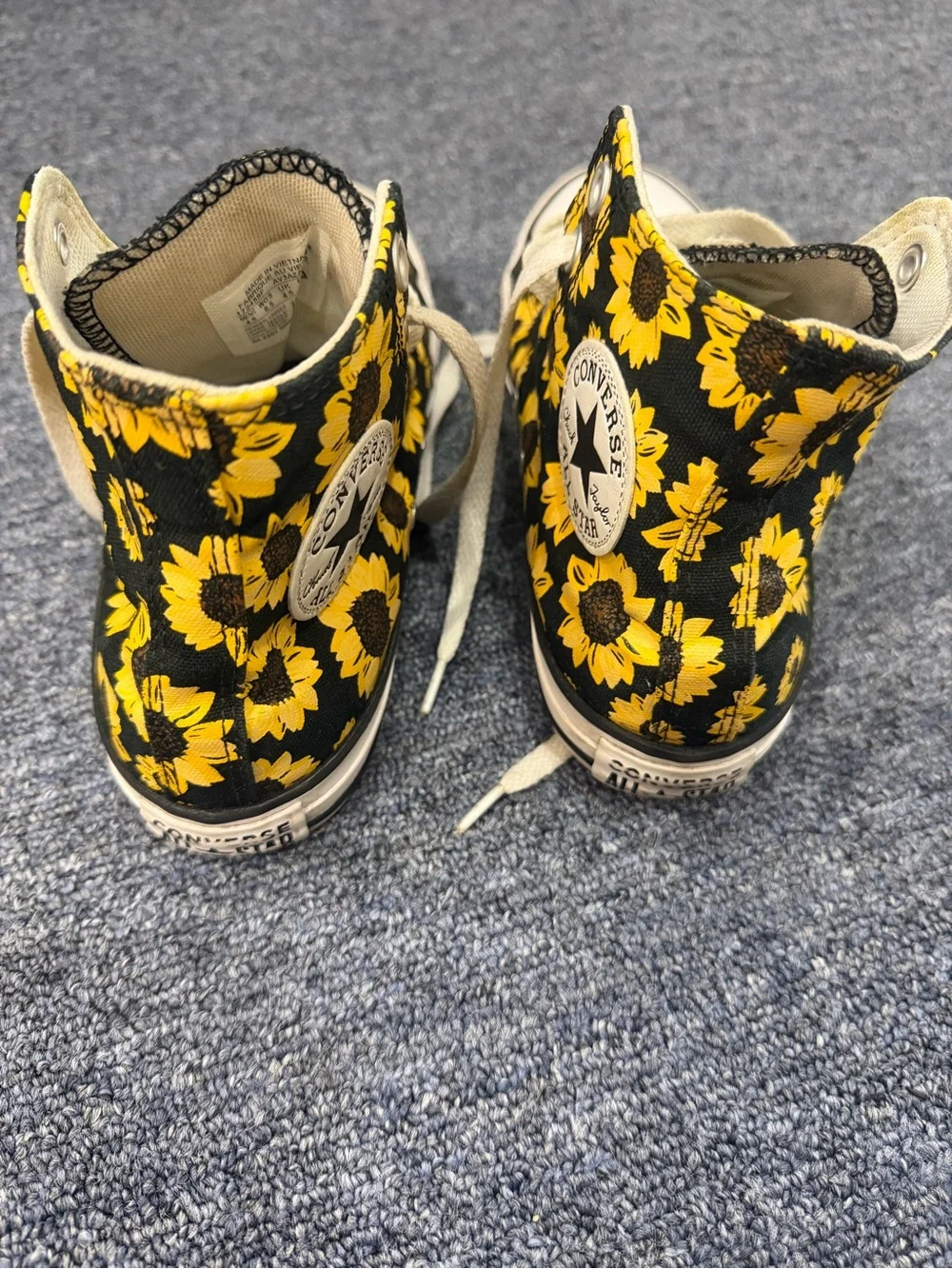 Converse Kids High-Top Sunflower Canvas Sneakers - Yellow/Black
